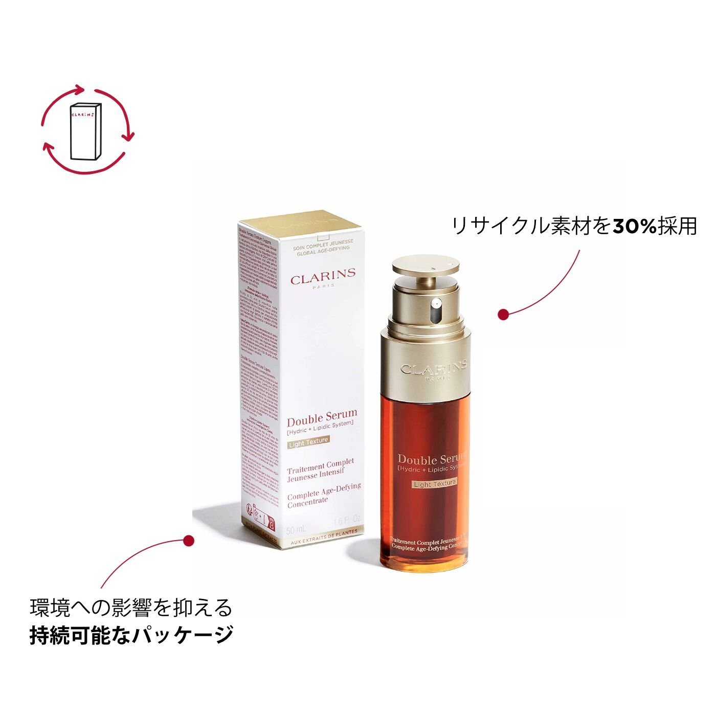 海外ブランド通販 公式サイト セーラム ダブル ライト CLARINS® | 美容液