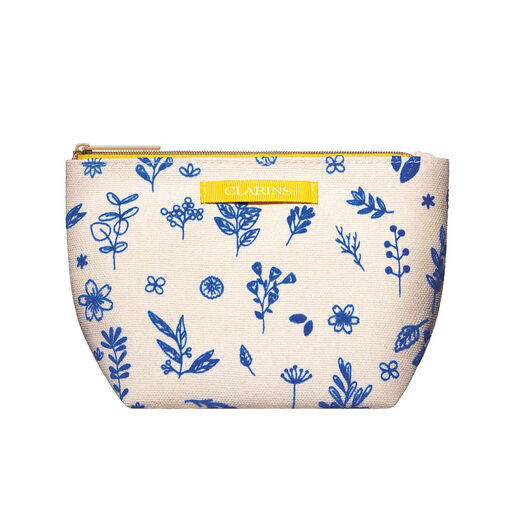 ポーチ(ブルー ボタニカル)