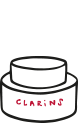 A Clarins product jar design
