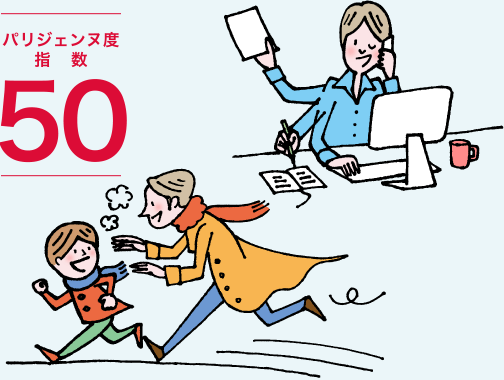 パリジェンヌ度指数 50